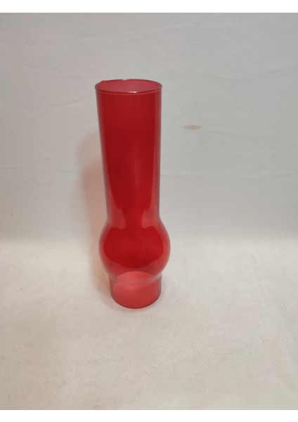 Avize Lamba Camı.Tam Kırmızı Renkli. (Alt Çap: 7.00cm-h:25.00cm)