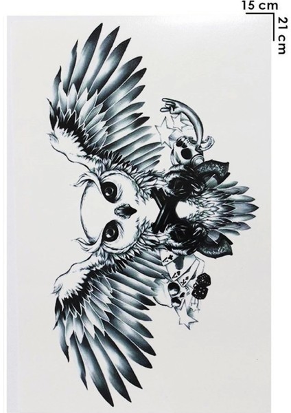 Geçici Baykuş Dövme Tattoo