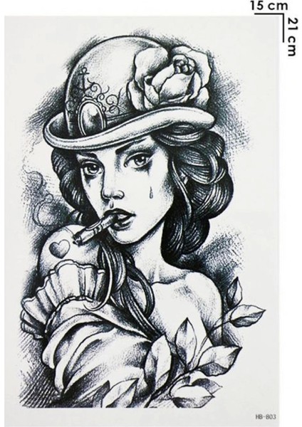 Geçici Kadın Dövme Tattoo