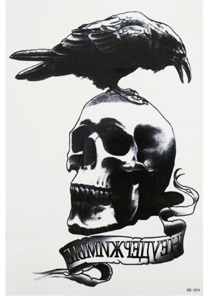 Geçici Kurukafa Dövme Tattoo