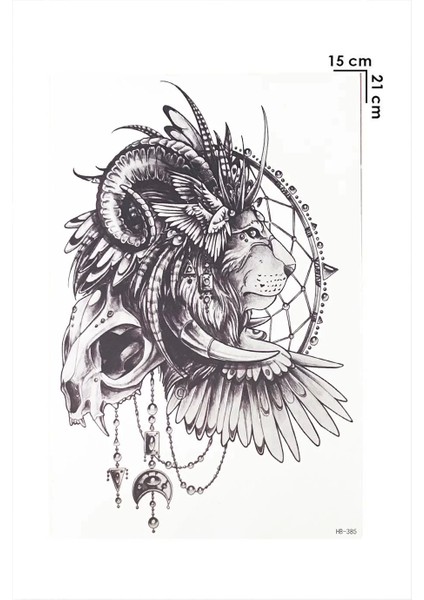 Aslan Geçici Dövme Tattoo