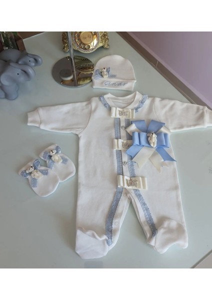 Ayicikli Erkek Bebek Tulum Takimi fiyatları