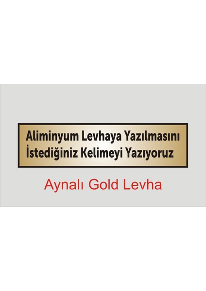 Kişileştirilebilir Ofis Kapısı Aliminyum Isimlik Levhası ,yönlendirme Levhası,gold Aliminyum Levha