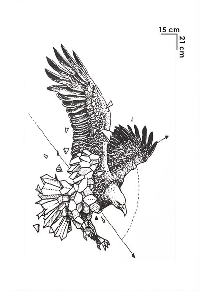 Kartal Geçici Dövme Tattoo HB-840