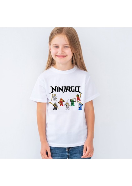 Ninjago Baskılı Unisex Çocuk Tişört T-Shirt Mr-04 fiyatları