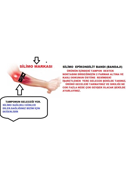 Başarı Ortopedi Epikondilit Bandajı Tenisçi Dirsek Bandı Epicondilitis Dirsekliği