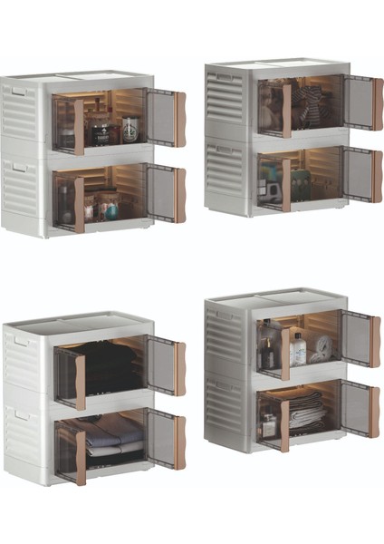 Hi-box Katlanabilir Istiflenebilir Çok Amaçlı Organizer Eşya Dolabı Saklama Kutusu modelleri