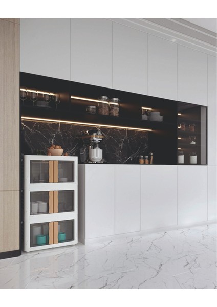 Hi-box Katlanabilir Istiflenebilir Çok Amaçlı Organizer Eşya Dolabı Saklama Kutusu