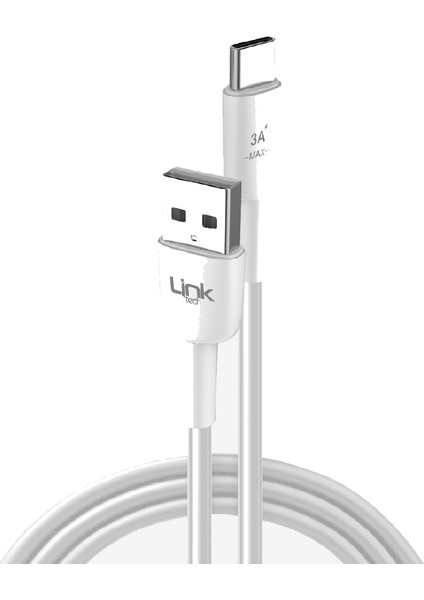 K607 USB - Type-C 18W 3A 2mt Şarj Kablosu Beyaz