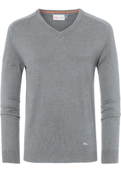 V-Neck Golf Sweatshirt - Erkek V Yaka Golf Kazak