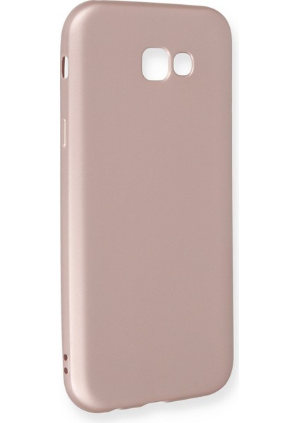 Samsung Galaxy A7 2017 / A720 Kılıf Premium Rubber Silikon - Rose Gold