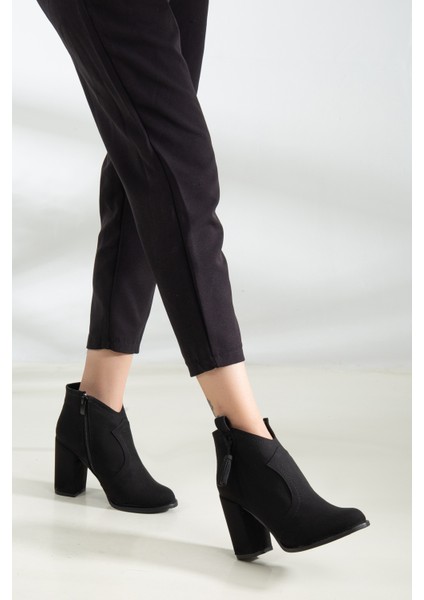 Süet Siyah Şık Kadın Bot fiyatları