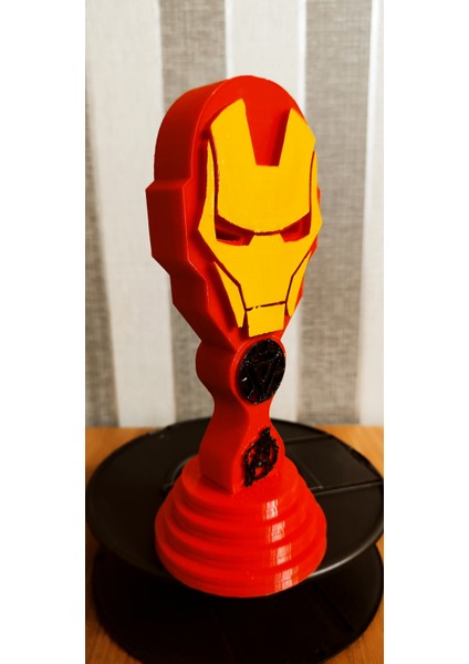 3D HAPPY Iron Man Masaüstü Kulaklık Standı