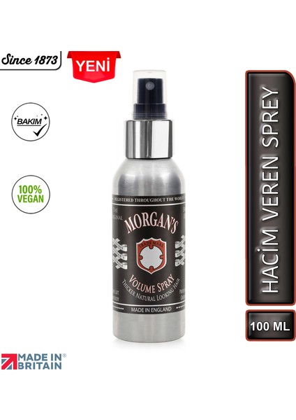 Morgans Pomade Volume Spray - Doğal Hacim Kazandıran Saç Spreyi 100 ml