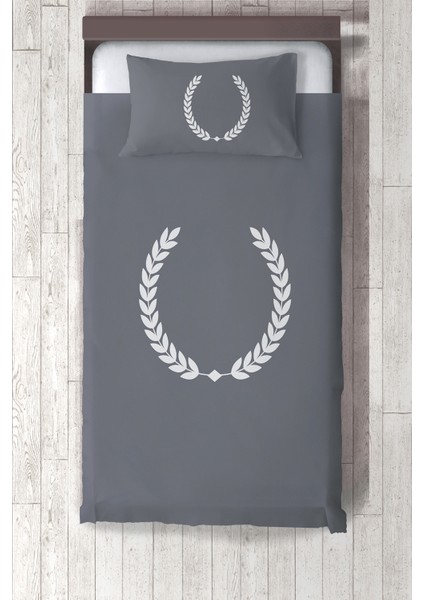 gri Desenli Çocuk ve Bebek Odası Yatak Örtüsü TLAY-205