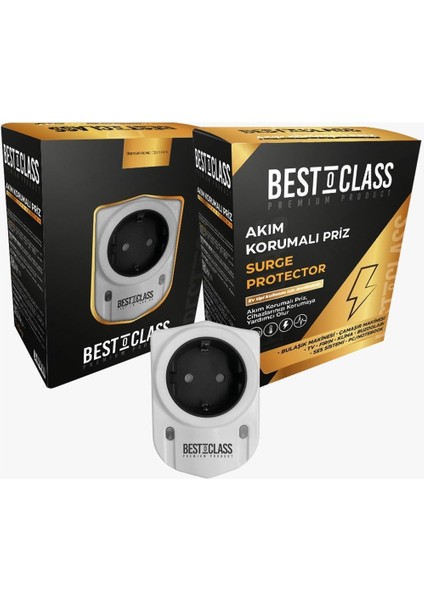 Asafonline-Bestoclass Silverline Uyumlu Akım Korumalı Priz