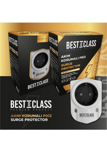 Asafonline-Bestoclass Silverline Uyumlu Akım Korumalı Priz