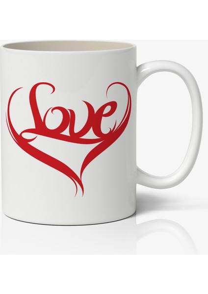 Sevgiliye Özel Sevgililer Günü Baskılı Kupa Bardak Kahve Kupa Bardak Model 12