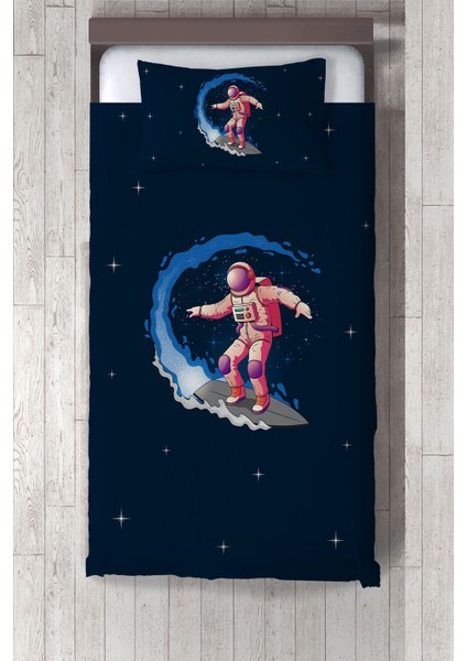 uzay Astronot Desenli Çocuk ve Bebek Odası Yatak Örtüsü TLAY-232