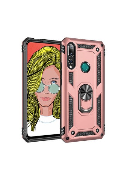 Huawei Y9 Prime 2019 Kılıf Tam Koruma Çift Katmanlı Ibiza Sert Silikon Kapak