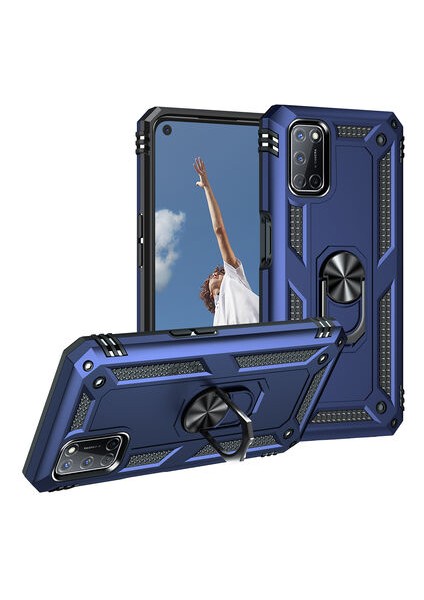 Oppo A72 Kılıf Tam Koruma Çift Katmanlı Ibiza Sert Silikon Kapak