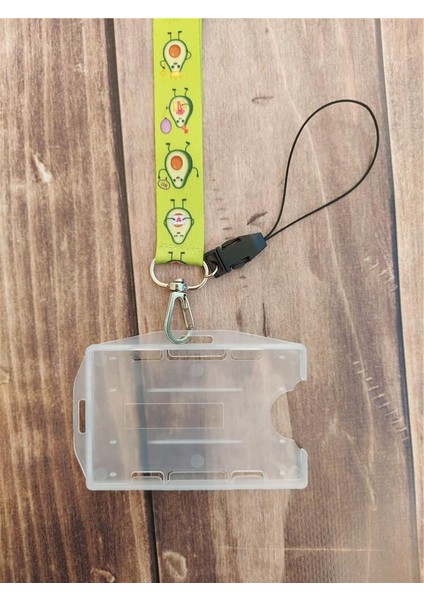 Avokado Yeşil Kart Askısı Yaka Kartı Boyun Askı Ipi Telefon Askısı modelleri