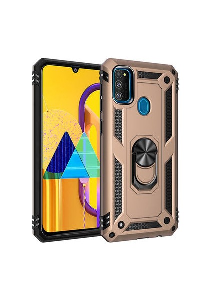 Samsung Galaxy M30S Kılıf Tam Koruma Çift Katmanlı Ibiza Sert Silikon Kapak