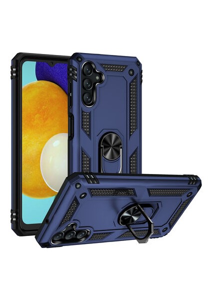 Samsung Galaxy A13 5G Çift Katmanlı ve Yüzüklü Tam Koruma Vega Premium Kılıf