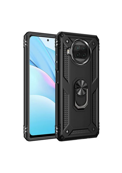 Redmi Note 9 Pro 5G Çift Katmanlı ve Yüzüklü Tam Koruma Vega Premium Kılıf