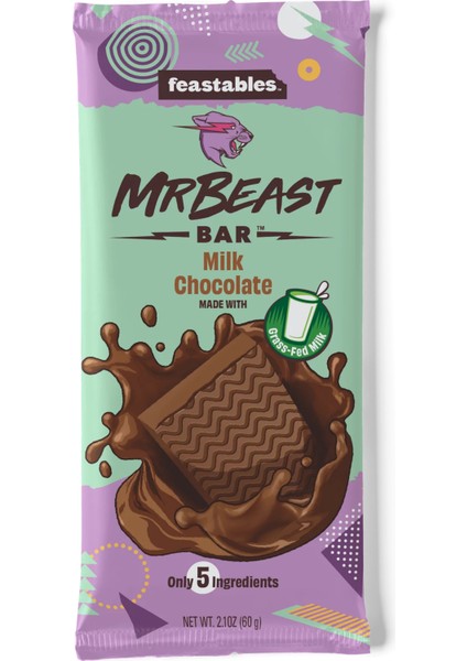 Mr Beast Milk Chocolate Bar 60 gr