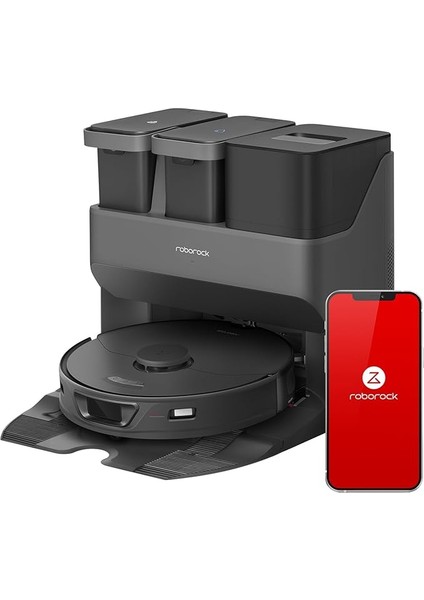 Premium Robot Vacuum And Mop Combo, Auto Mop Drying And Washing, Self-Emptying And Refilling, 5500PA Suction, Reactive Tech Obstacle Avoidance, (Rockdock Ultra Series)