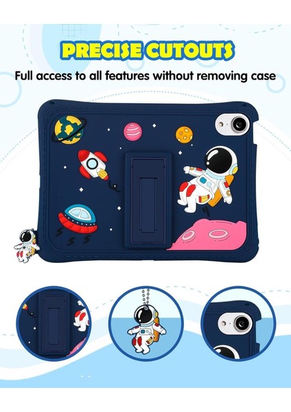 Samsung Galaxy Tab A 8.0 T290 Kılıf Çocuklara Özel Karakter Baskılı Standlı Sevimli Astronot T295 T297 fiyatları