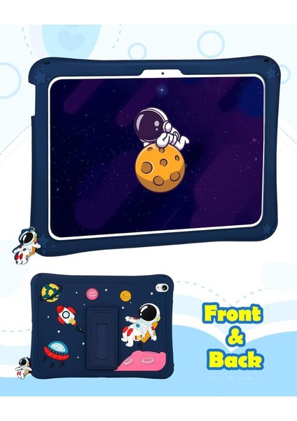 Samsung Galaxy Tab A 8.0 T290 Kılıf Çocuklara Özel Karakter Baskılı Standlı Sevimli Astronot T295 T297 fırsatları