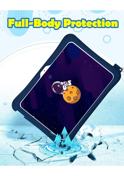 Samsung Galaxy Tab A 8.0 T290 Kılıf Çocuklara Özel Karakter Baskılı Standlı Sevimli Astronot T295 T297 indirimleri