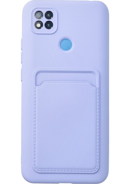 Xiaomi Redmi 9c Kılıf Kelvin Kartvizitli Silikon - Lila