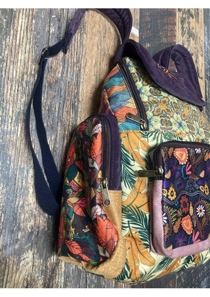 Patchwork Tasarım Etnik Otantik Sırt Çantası Günlük Seyahat Kullanım fiyatları