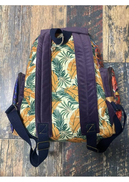 Patchwork Tasarım Etnik Otantik Sırt Çantası Günlük Seyahat Kullanım modelleri