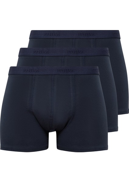 3lü Lacivert Basic Boxer Seti0911414-30761