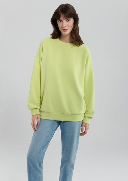 Lux Touch Yeşil Modal Sweatshirt 168837-71498