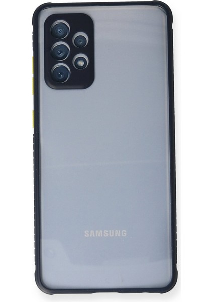 Samsung Galaxy A52S Kılıf Miami Şeffaf Silikon  - Lacivert