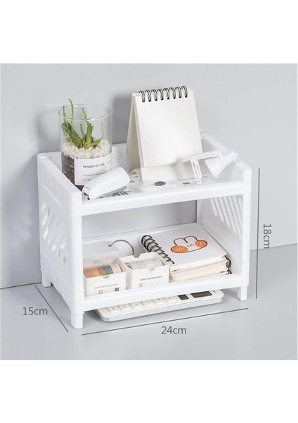 2 Katlı Makyaj Malzeme Düzenleyici Organizer