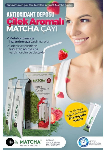 2 Kutu Matcha Detox Çayı Orjinal Yeni Paket