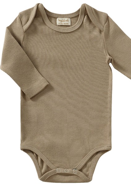 Flavor 3 Parça Unisex Bebek Uzun Kollu Pamuk Bodysuit Takımı