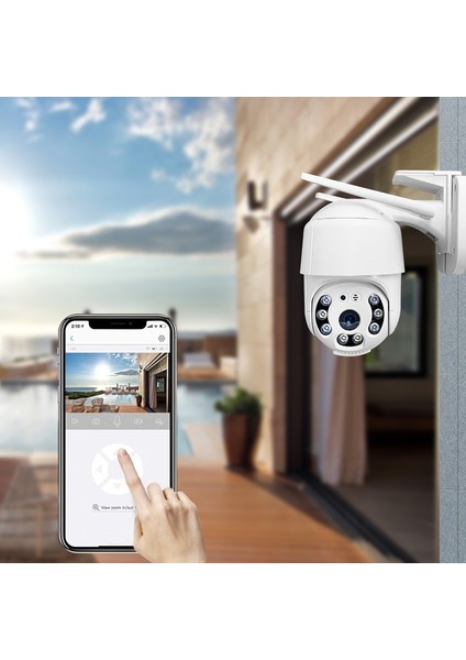 3 Adet Güvenlik Kamera Hd Lens İç Dış Mekan Suya Danıklı Ip Wifi Network