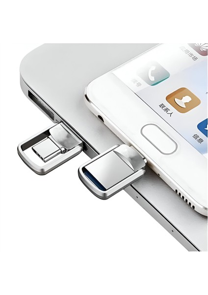 32GB-64GB-1TB Type-C Flash Bellek: 3 USB Bellek Mini Metal Dual Otg - Hem Telefona Hem Bilgisayara fiyatları