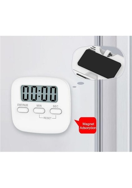 LCD Dijital Ekran Mutfak Zamanlayıcı Manyetik Pişirme Geri Sayım Alarm Uyku Kronometre Temporizador Saat Çok Fonksiyonlu Araçlar Ana Sayfa | Mutfak Zamanlayıcıları (Beyaz) (Yurt Dışından) modelleri