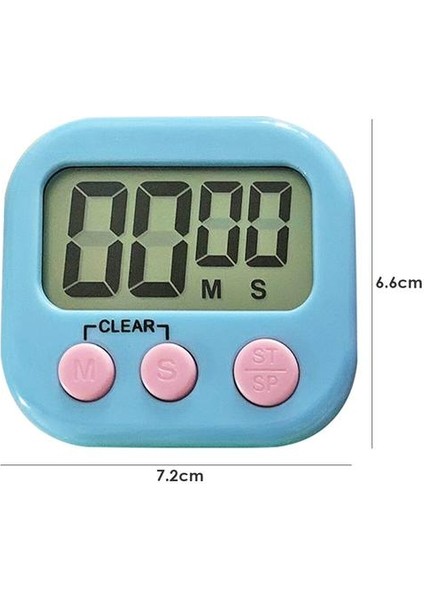 Dijital Ekran Ekran Zamanlayıcı LCD Elektronik Manyetik Pişirme Masa Geri Sayım Saat Kronometre ile Mutfak Tedarik Için Standı | Mutfak Zamanlayıcıları (Mavi) (Yurt Dışından)