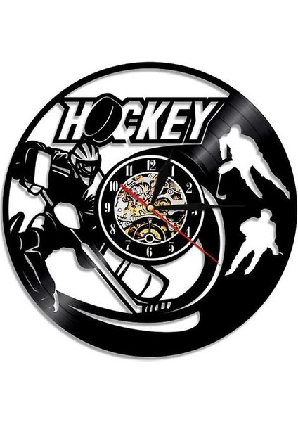 Hokey Vinil Kayıt Duvar Saati (Yurt Dışından)