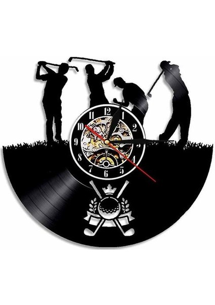 Golf Vinil Kayıt Duvar Saati (Yurt Dışından)