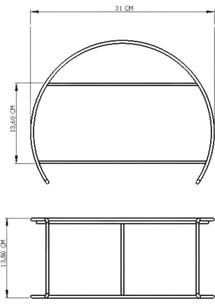 Gold Ikili Büyük Boy Metal Sunumluk / Şeffaf Pleksi Pasta Servis Seti - Paslanmaz fırsatları